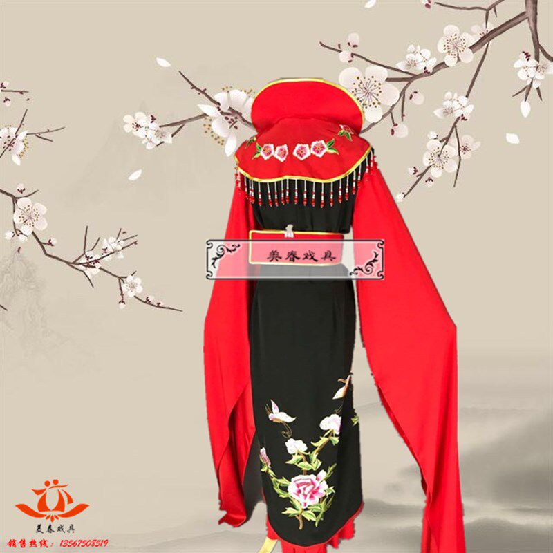 新品熙凤戏剧戏服厂家直销龙凤戏具D越剧黄梅戏舞台装影视宫女花