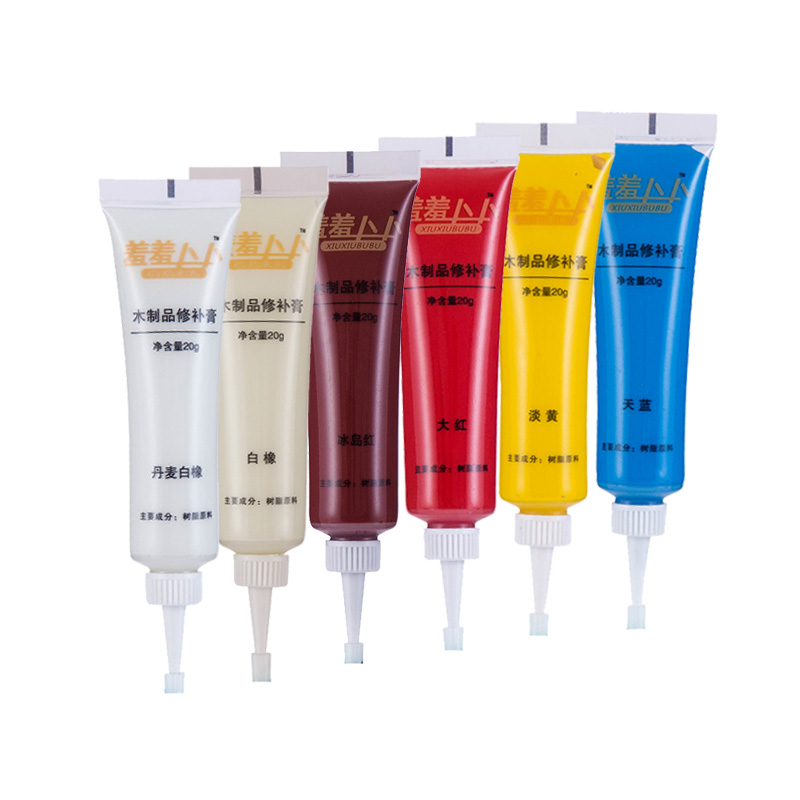 极速69色木制品修补膏q 补漆膏 修补漆 腻子膏 木器修补液 家具修