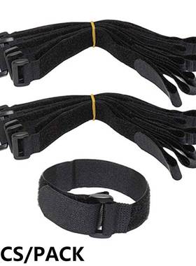 极速10 PC 250cm Rmeusable Fastening Bike Tie Nylon Hook &amp