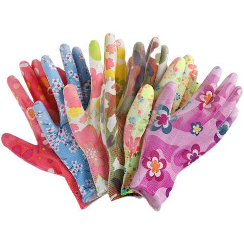 极速薄款PU涂掌k手套劳保耐磨工作透气防静电防滑劳动干活胶皮防