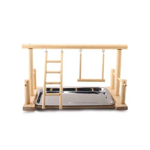 新品Parrot Standing Training Frame BirdJ Playground with Foo