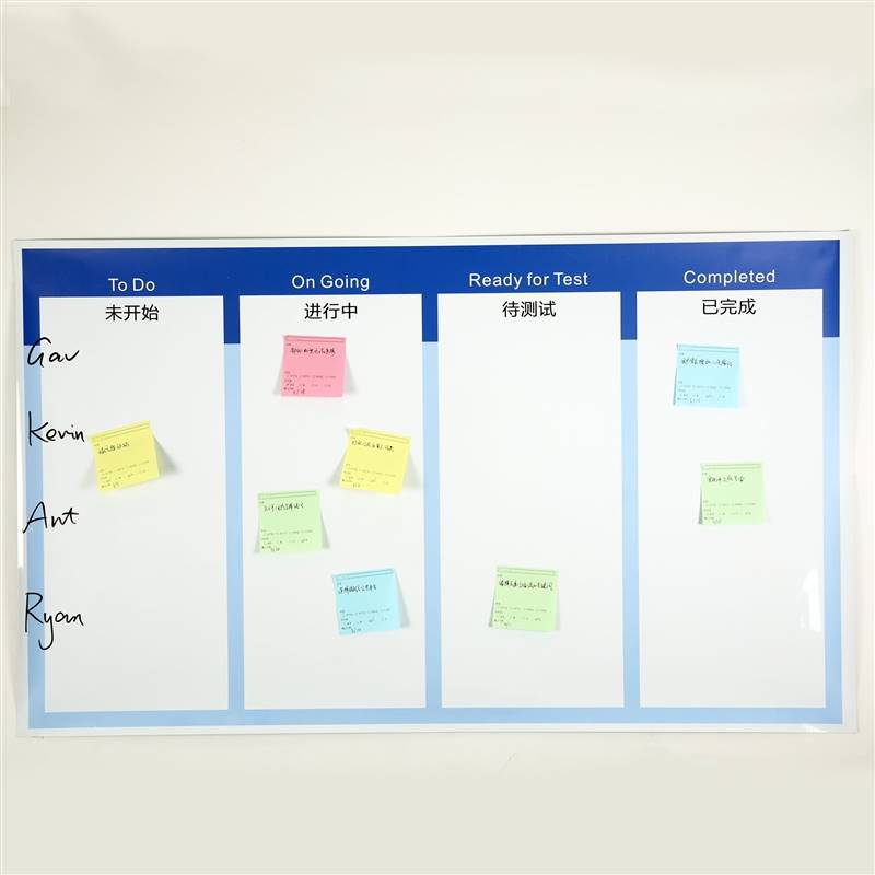 极速敏捷开发看板专案进w度控制任务管理磁性软白板包邮