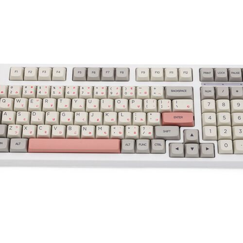 新品XDA V2 9009 Beigpe Grey Dye Sub Keycap Set thick PBT for