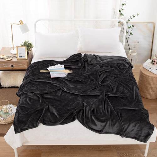 新品Throw Blanket for Couch PluDsh Fluffy Warm Cozy法兰绒毯