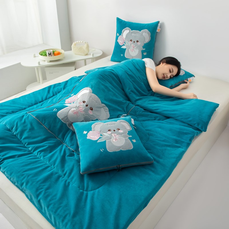 极速A类 婴儿绒抱枕车用被子两用冬天加厚二合一20U25新款车载汽