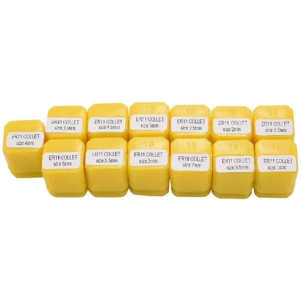 极速13Pcs Er11 Collet rChuck Cnc Spindle Er-11 Collet Lathe