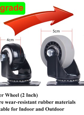 极速440lbs 360 Rotatpe Wheel Car Folding Luggage Cart Hand T