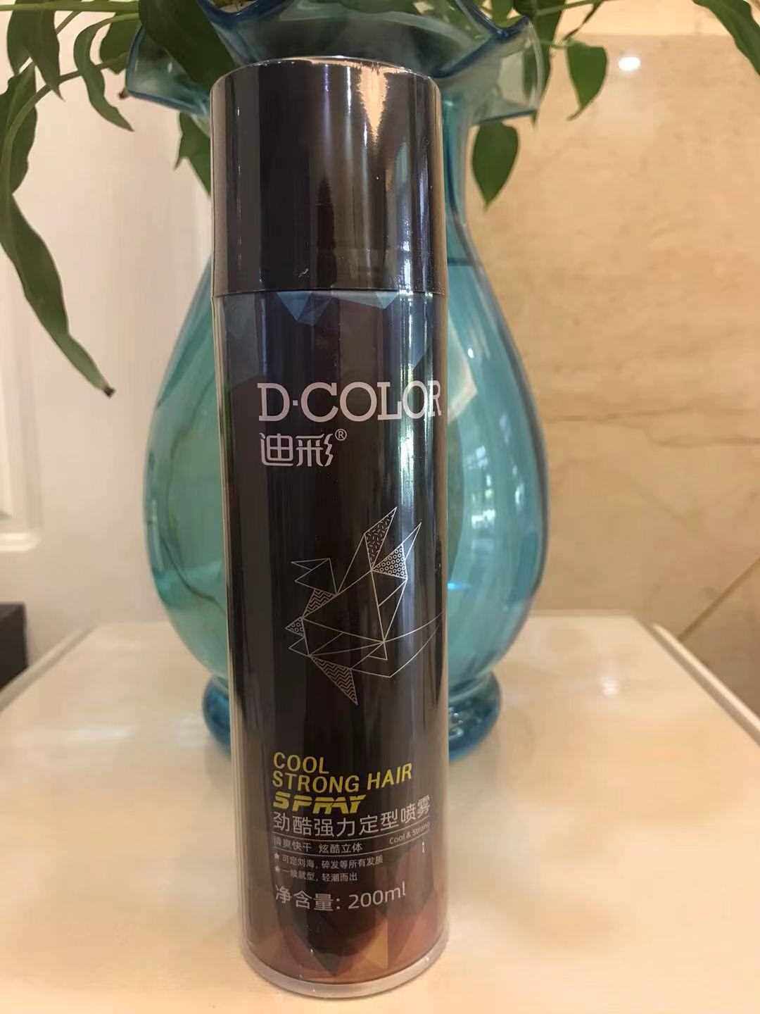 迪彩定型喷雾200ml劲酷强力定型发胶干胶头发定型喷雾啫喱水