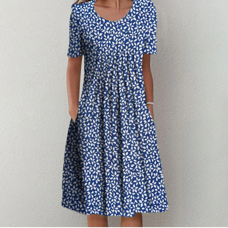 极速20a22 Women  Holiday Style New Summer Round Neck Short S