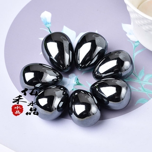 极速天然赤铁矿鸡蛋摆件铁石原石蛋形Z把玩手把件