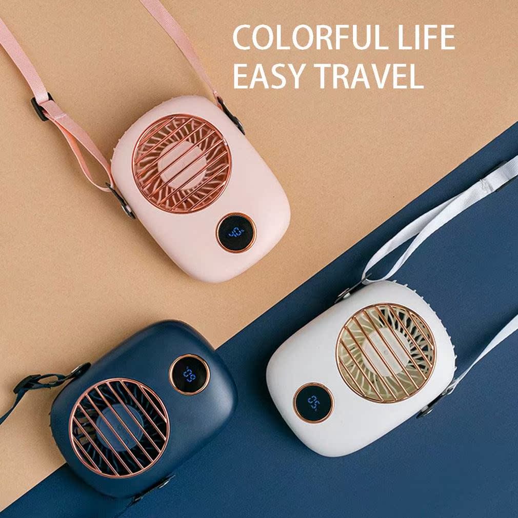 速发Neck Fan Mini Usb 5V cooler Rechargeable Ventilador Outd