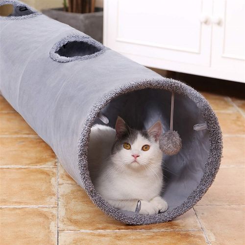 极速Cat Tunnels for Indoor Cyats Collapsible Cat Play Intera