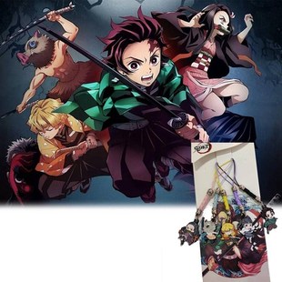 极速5Pcs Demon Slayer: Kimetsu No Yaiba Tanjirou NezXuko Ani