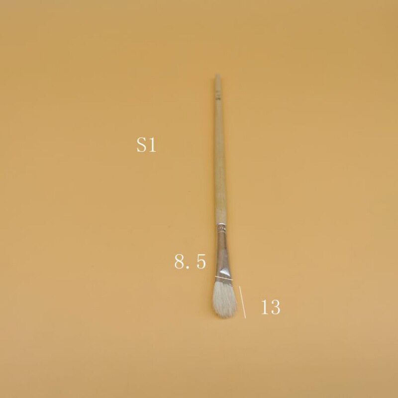 极速陶瓷彩绘笔 羊毛画笔刷 水彩S笔陶瓷工业描V金补油漆毛笔刷