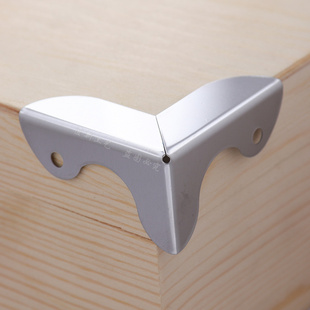 极速不锈铁护角三面90度直角金属包角木盒M包边角礼盒防撞角码木