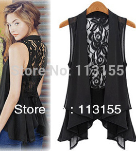 极速2021 big yards chiffon vest In Fthe long section Chiffon