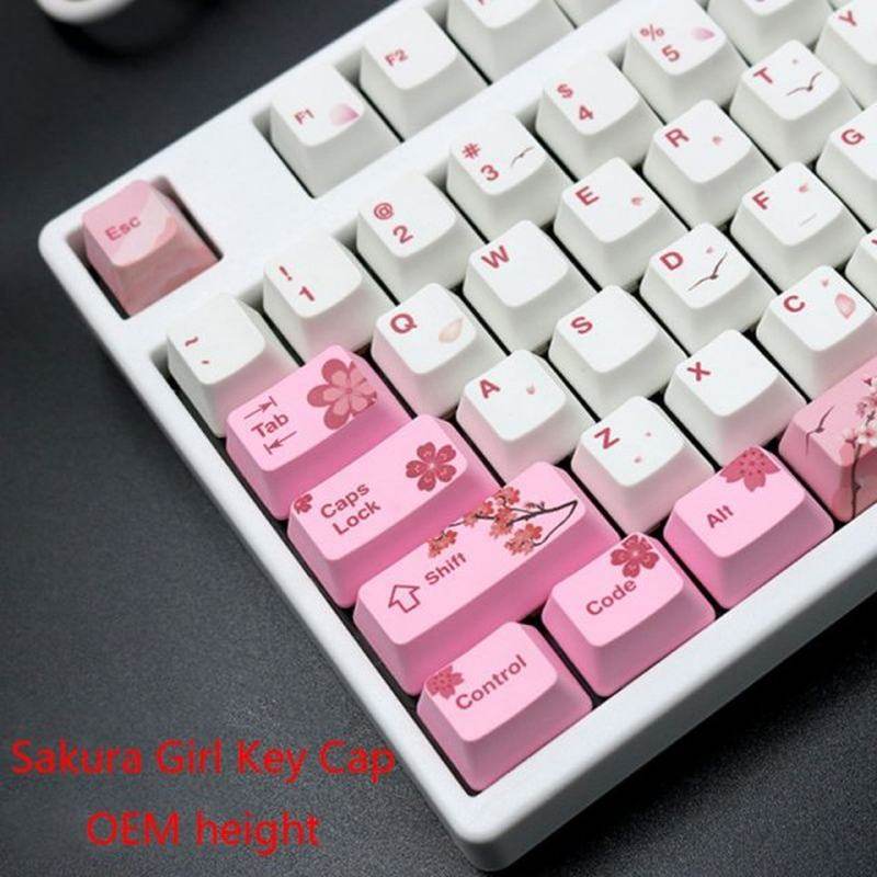 极速1 Set Replaceable PBT 104 Pcs KeyCaps OEOM Height Colorf
