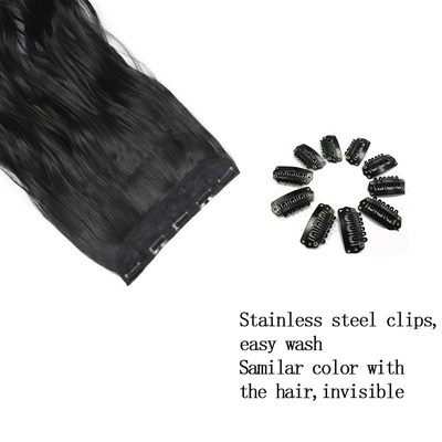 极速Synthetic 22linches 5 Clip In Hair Extension UHeat Resis