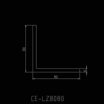 新品厂促8080直角角铝90度直角铝型材60H厚606Z3直角铝型材8080铝