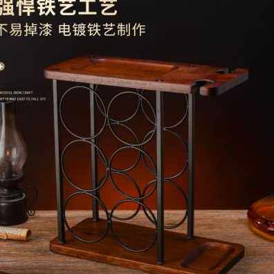 极速新品爆品红酒收纳架r家用酒柜桌面创意多孔现代简约红酒酒杯