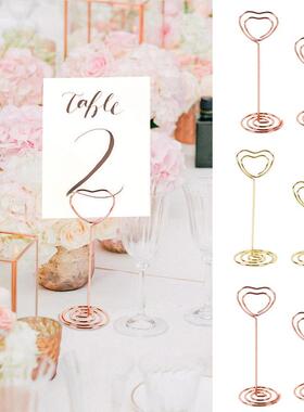 极速Frigg Metalk Table Holder Name Place Cards Stand Stump W