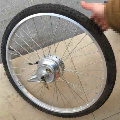 极速新品新品辐条轮改助力 自行车改装电动轮组 R各种锂电电机36v