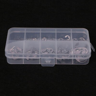 极速Durable 120PCS 1.5mm-u10mm E-Clip Assortment Kit Stainle