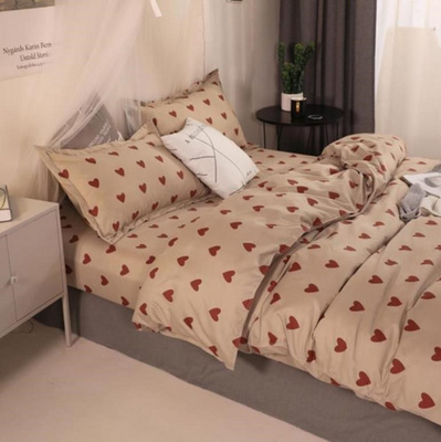 极速。温馨三件套床单学生u宿舍北欧床品女生1米2儿童宿舍男好看