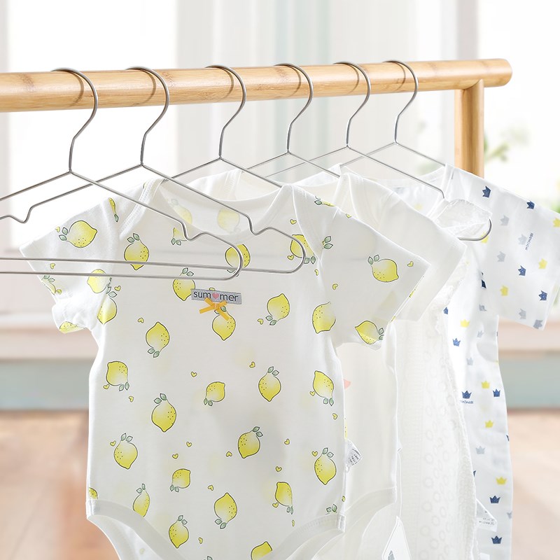 儿童衣架不锈钢小号婴儿宝宝专用中童大童幼儿中号新生儿晾衣架子