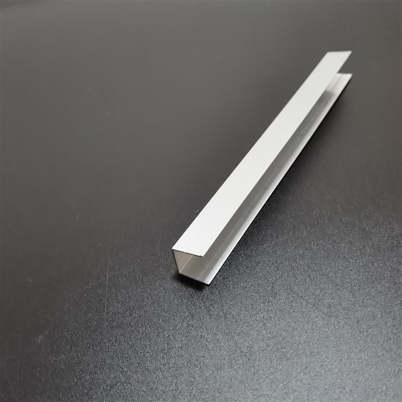 U型铝槽1d2*12*1mm内槽10mm铝合金凹槽导轨型材玻璃固定卡槽u型条