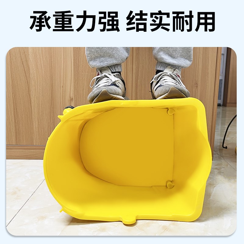 白云超宝B-0h40C-3排水管榨水车24L挤水拖把桶免手洗拖地桶压水