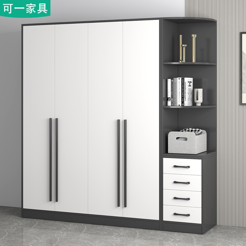 轻奢衣柜家用卧室收纳柜家用组装极简约现代经济型结实简易大衣橱