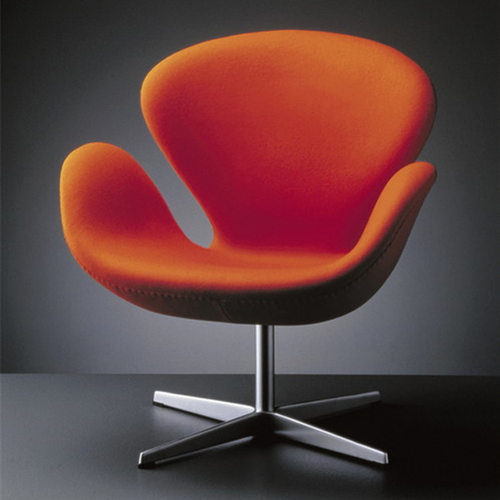 美人天鹅椅绒布电脑椅职员椅可升降旋转蛋壳布艺旋转洽谈办公椅