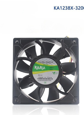 全新KAKU卡固 KA1238X-3200D24BL/RD-H 24V 0.耐高温散热风扇