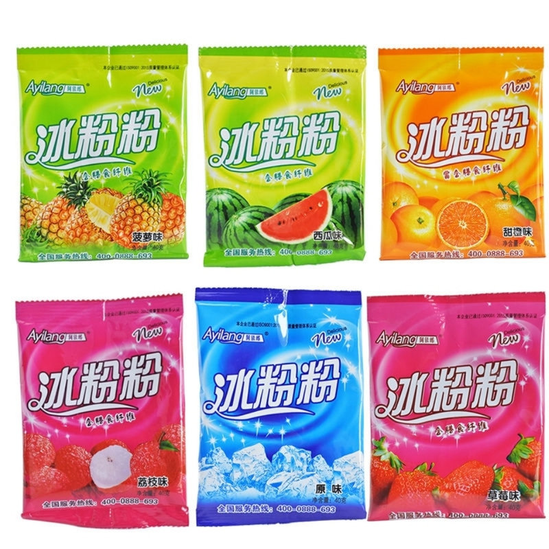 四川特产冰粉粉阿依郎40g/袋多种口味原味草莓味夏季冷饮传统小吃