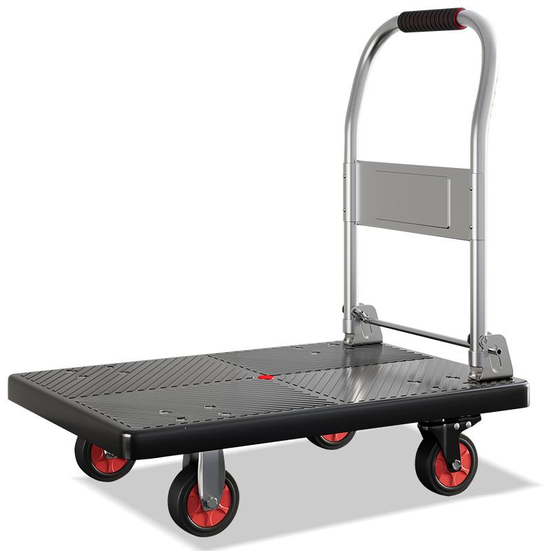 小推车拉货推车可折叠轻便手拉平板车家用手推搬T运拉车可携式板