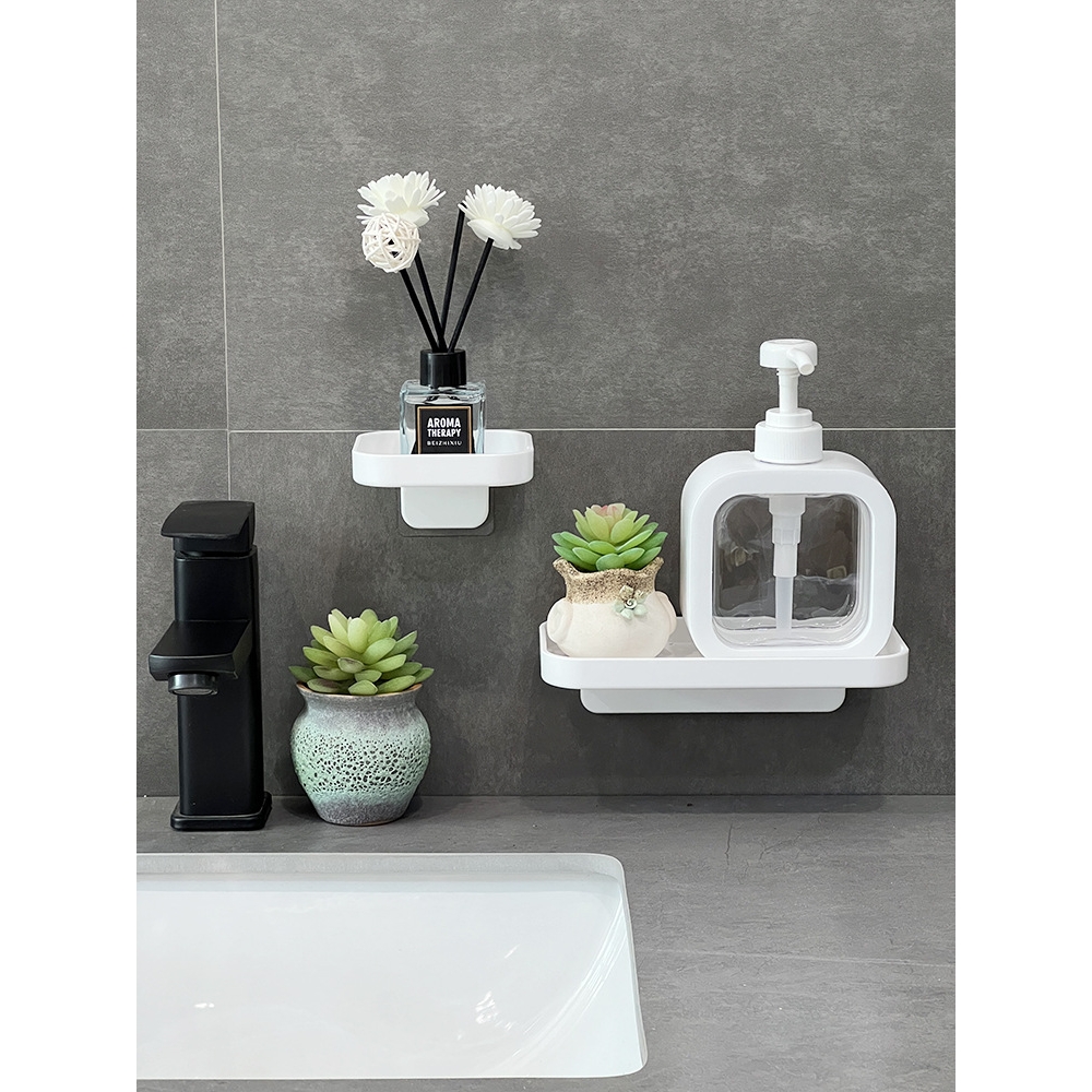 免打孔壁挂浴室置物架沥水卫生间挂墙上厨房洗手台小尺寸迷你涛森