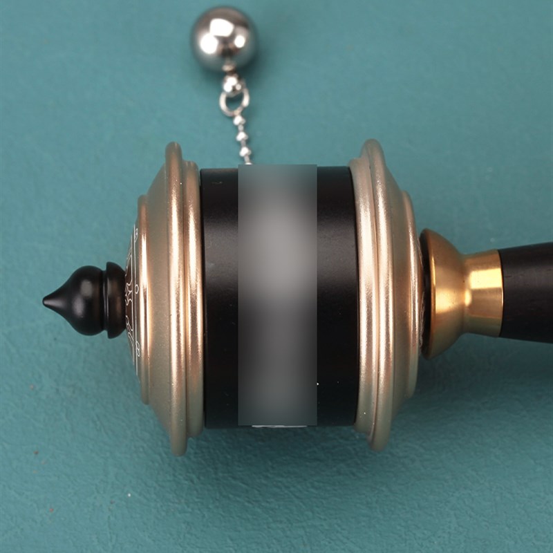 纯铜藏式手摇转筒南无阿弥陀佛z家用电镀黑手摇双轴承合金随身摆