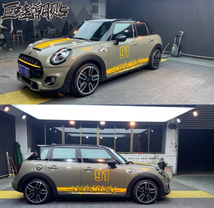 宝马MINF56JCWcoper车贴