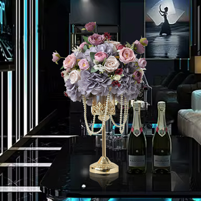 摆花生日宴会厅KTV包厢桌花高端酒吧摆件车展签到台高档别墅