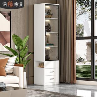 书柜书架置物架落地展示柜现代简约床头储物柜家用小型阅读架7F30