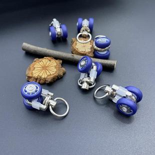 窗帘配件金属滑轮直轨走珠滚轮窗帘轨道吊轮万向轮合金大方轴承轮