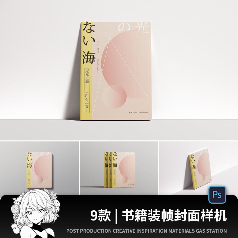 质感书籍杂志装帧封面排版VI设计提案展示智能贴图样机效果图素材