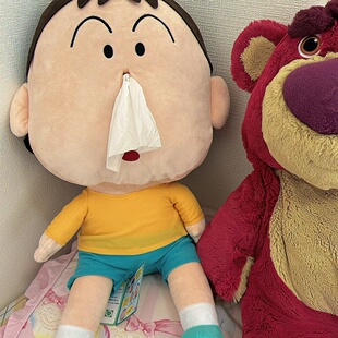 挂件阿呆抽纸盒玩偶卡通鼻涕纸巾盒公仔蜡笔小新小红书同款布娃娃