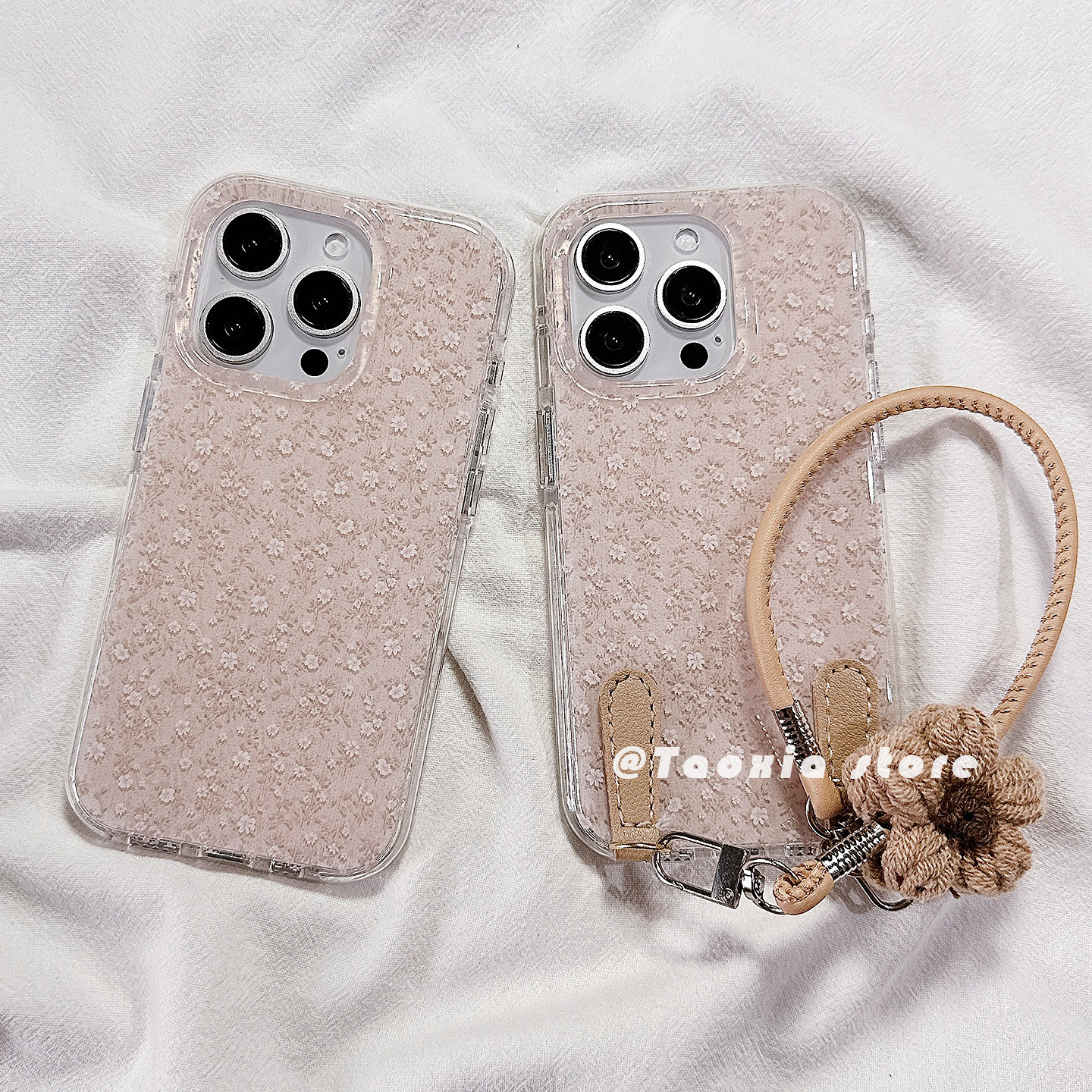 ins秋日花朵适用苹果16手机壳iphone17promax高级感简约小众13/14硅胶15保护套新款防摔全包腕带挂绳女款软薄,3C数码配件,手机保护套/壳,淘宝优惠券,粉丝福利购,淘宝优惠卷