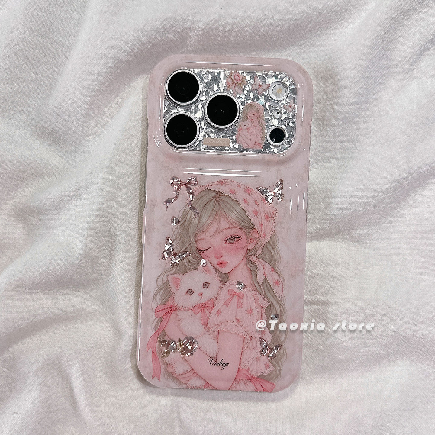 ins少女心碎花女孩适用苹果18promax手机壳iphone17保护套18pro硅胶16新款15高级感好看硅胶防摔全包边女软pm