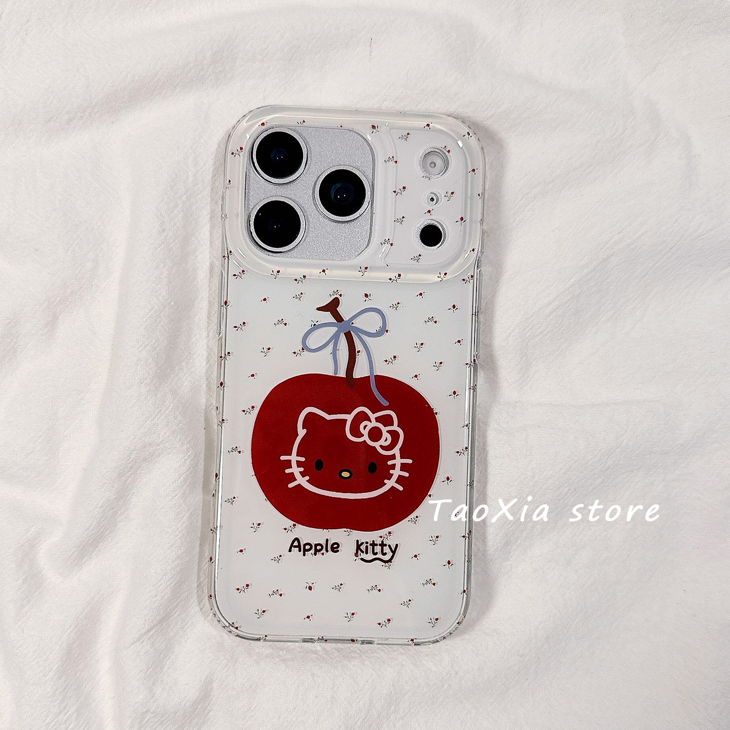 简约碎花HelloKitty猫适用苹果17手机壳iphone17promax保护套16Pro硅胶15/14高级感13新款全包防摔壳女款软外,3C数码配件,手机保护套/壳,淘宝优惠券,粉丝福利购,淘宝优惠卷