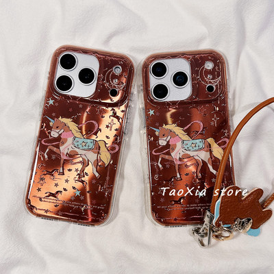 马年独角兽手机壳适用苹果