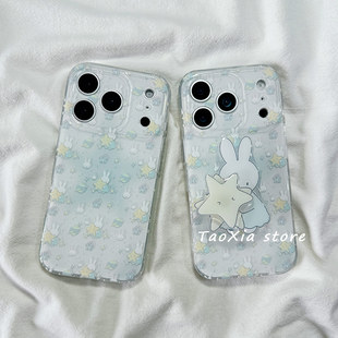 软 全包防摔带旋转支架女款 可爱星星小兔子适用苹果17手机壳iphone17promax保护套16Pro硅胶15 14高级感13新款