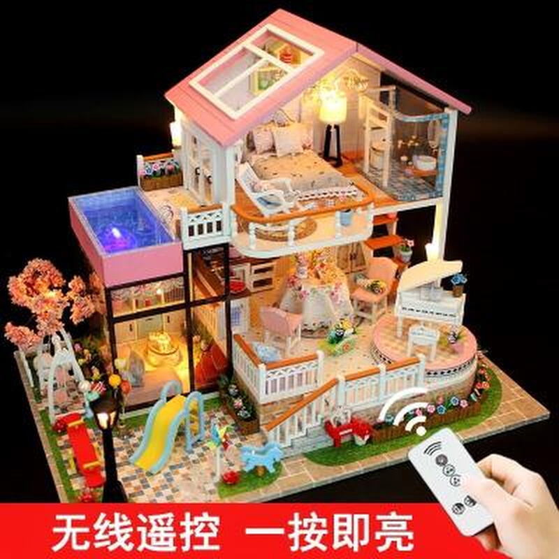 diy小屋模型手工制作房子创意14岁以上女孩成人拼装模型小屋子